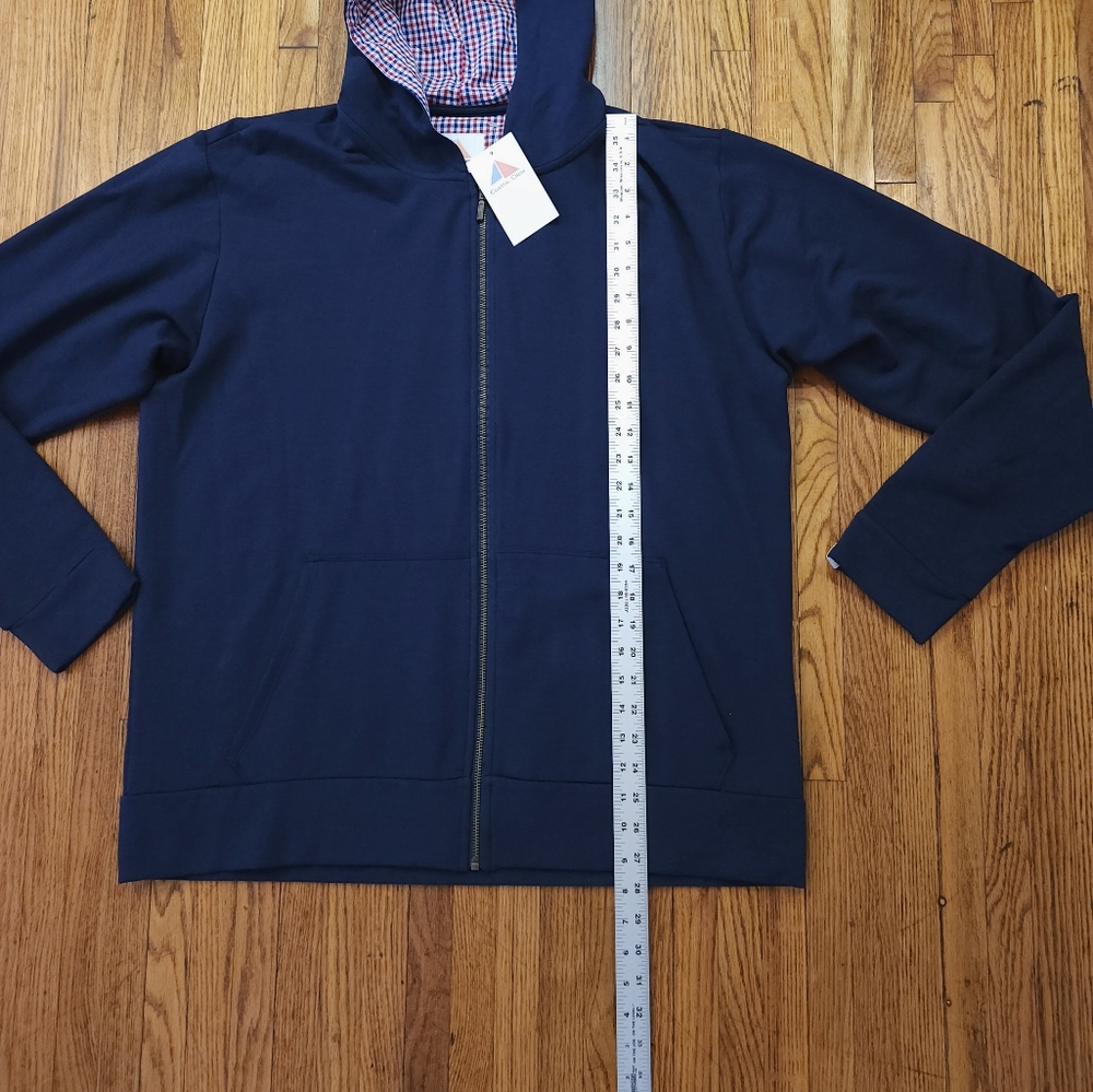 Coastal Crew Mens Hoodie Full Zip Size XXL Blue NEW - Picture 3 of 7